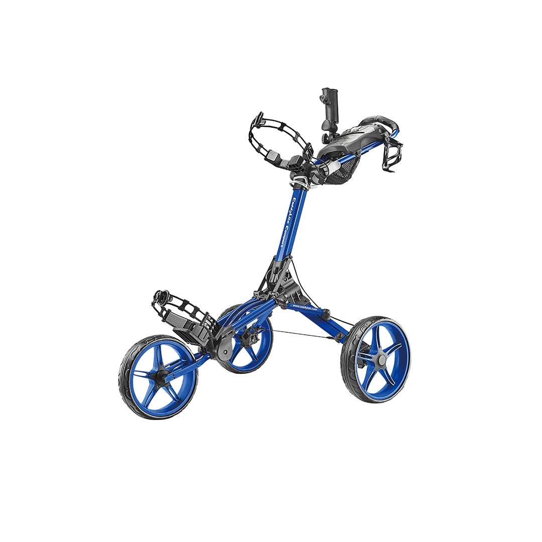 CaddyTek CaddyLite Compact - Golftralle med 3 hjul – Blå