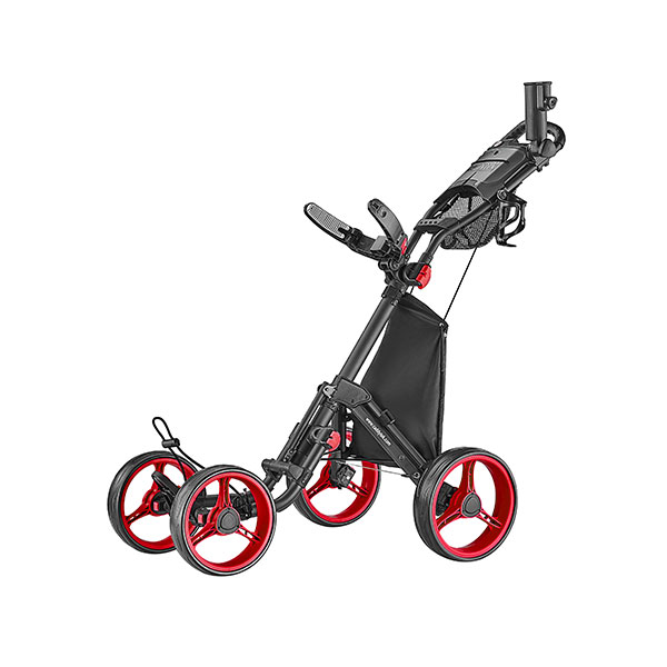 Caddytek Explorer V8 Golftralle med 4 Hjul - Rød