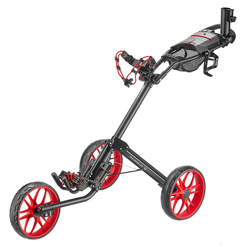 Caddytek 15.3 V2 Golftralle med 3 Hjul - Rød