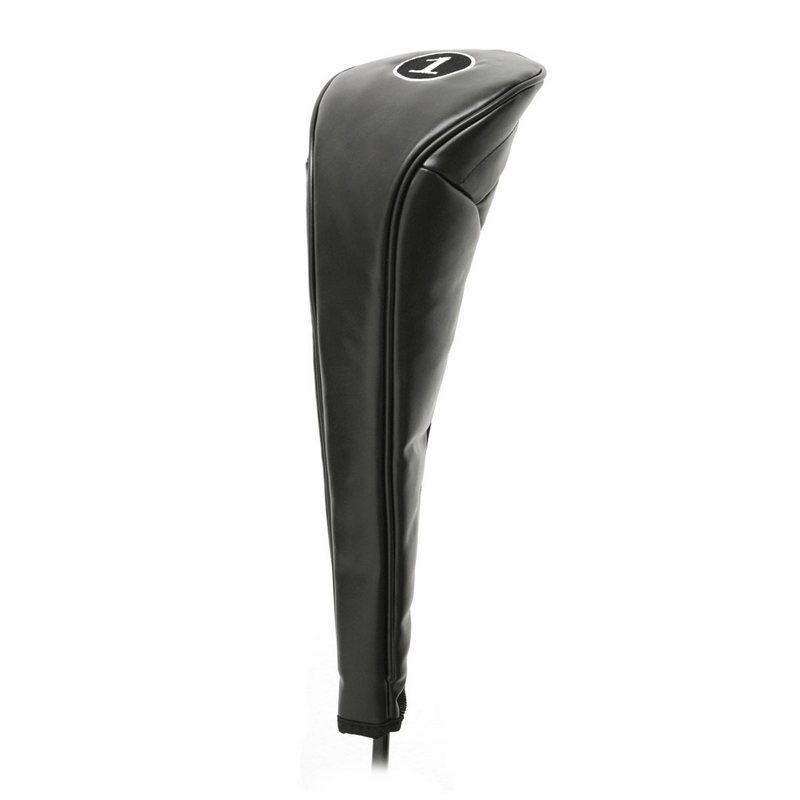 No Logo Headcover Black Driver And Fairways-#X
