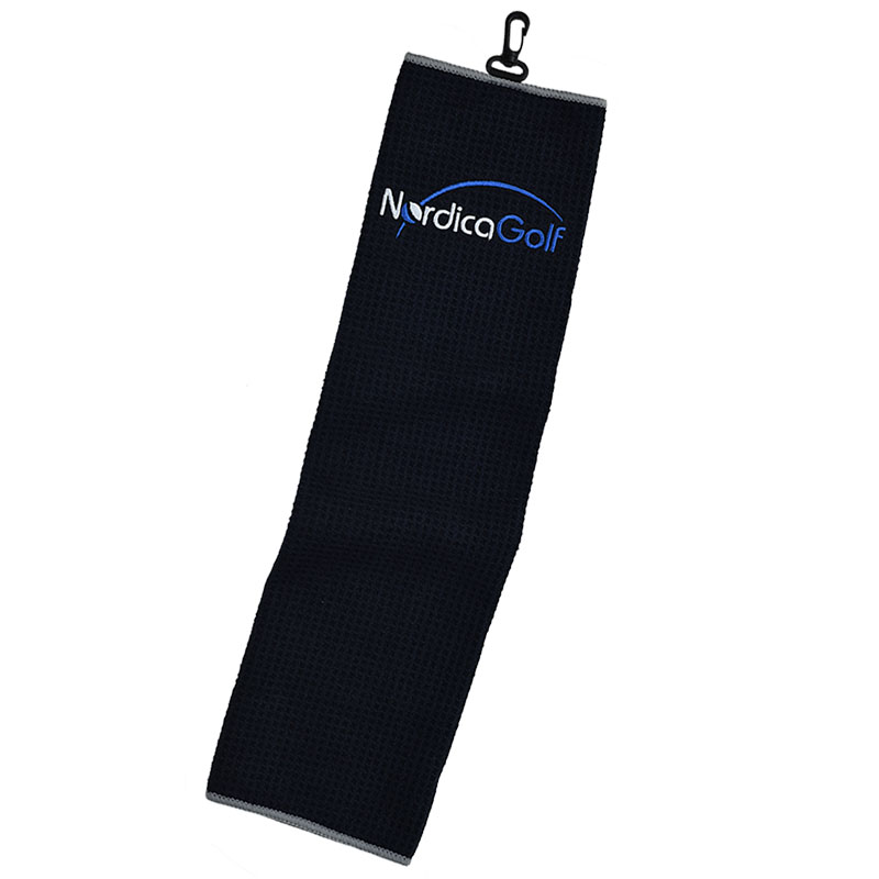 NordicaGolf Mikrofiber Trifold Golfhåndkle
