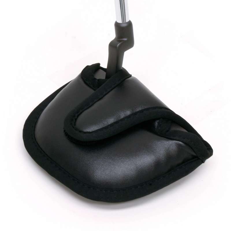 Mallet Putter Synthetic Leather Headcover Black Standard-Putter HC
